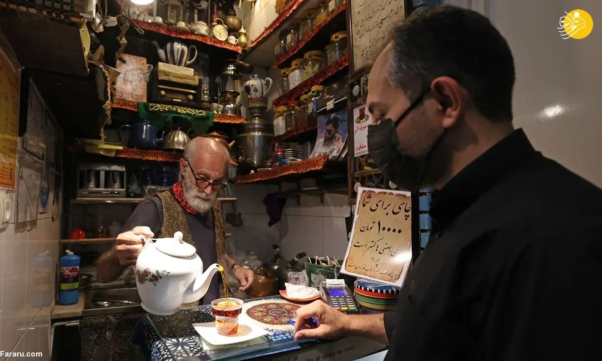(ویدئو) گزارش رسانه خارجی از کوچکترین چایخانه تهران