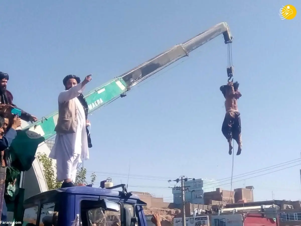 (تصاویر 16+) طالبان چهار نفر را در ملاءعام اعدام کرد