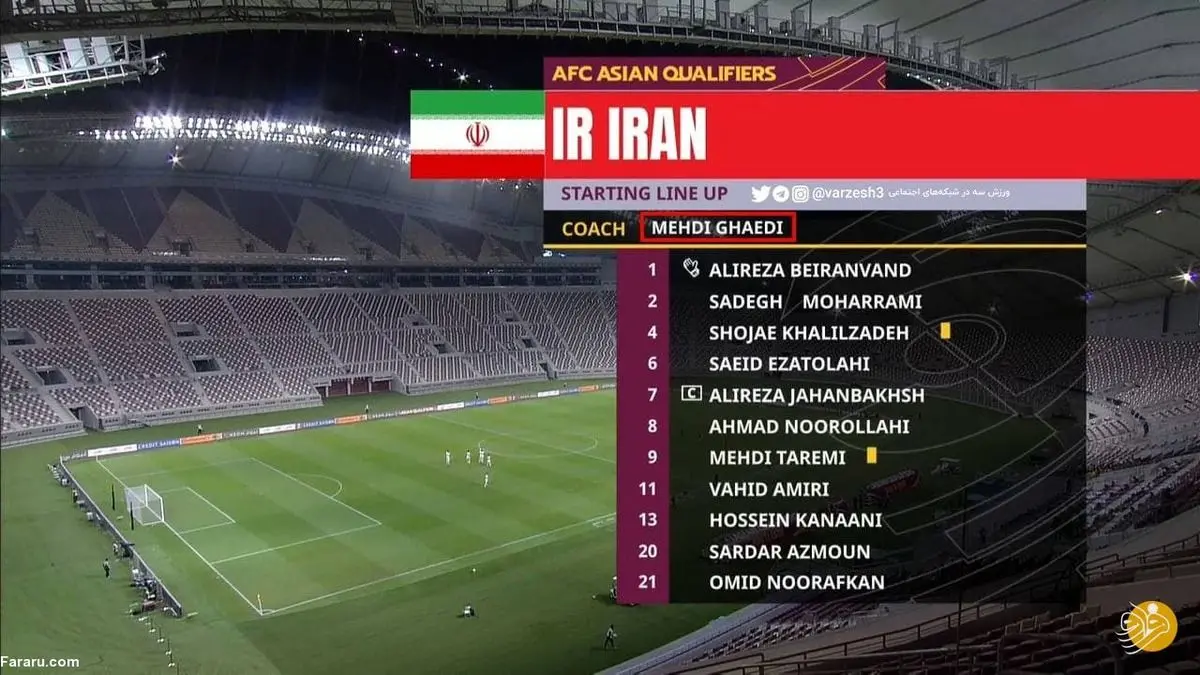 (عکس) سرمربیگری مهدی قایدی در تیم ملی ایران!