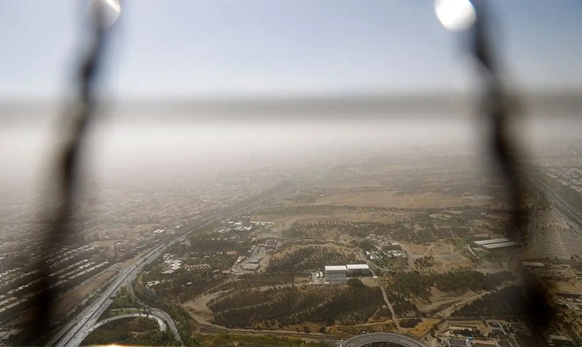 (تصاویر) تهران غرق در گرد و غبار شدید