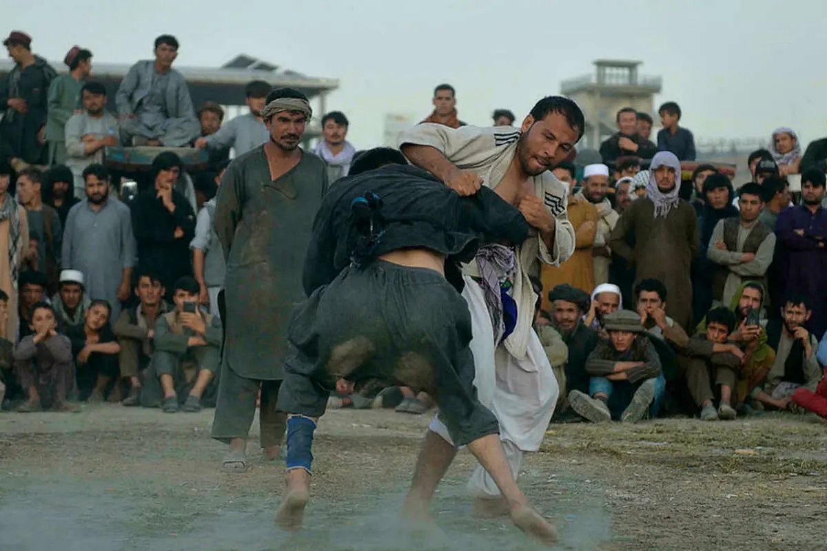 (ویدئو) مسابقات کشتی محلی افغانستان