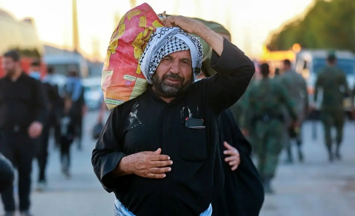 (تصاویر) بازگشت زائرین کربلا از مرز شلمچه
