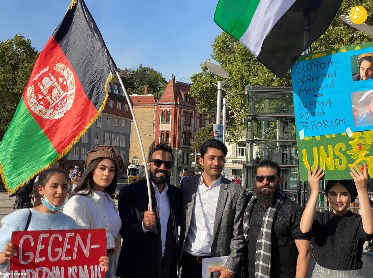 (عکس) حمایت از جبهه مقاومت پنجشیر در آلمان
