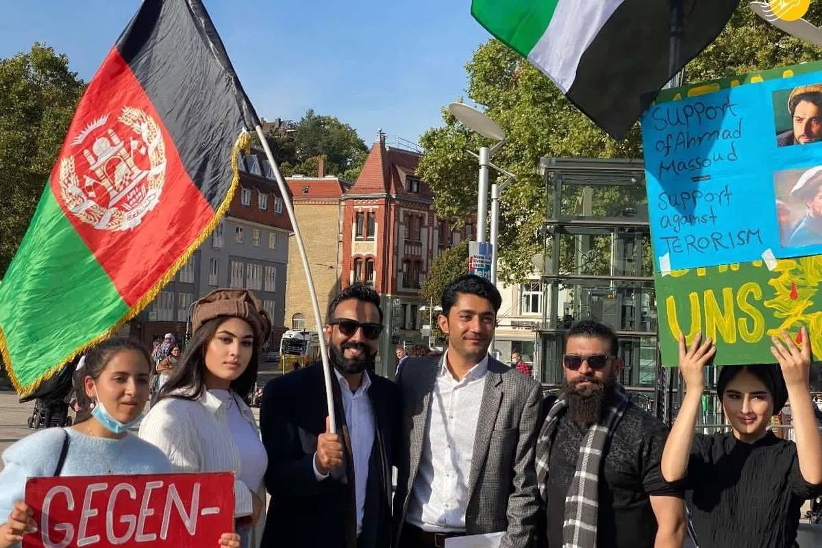 (عکس) حمایت از جبهه مقاومت پنجشیر در آلمان