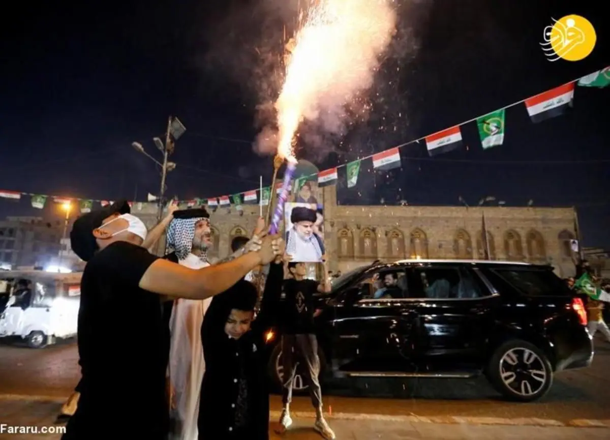 (ویدئو) جشن و شادمانی هواداران مقتدی صدر