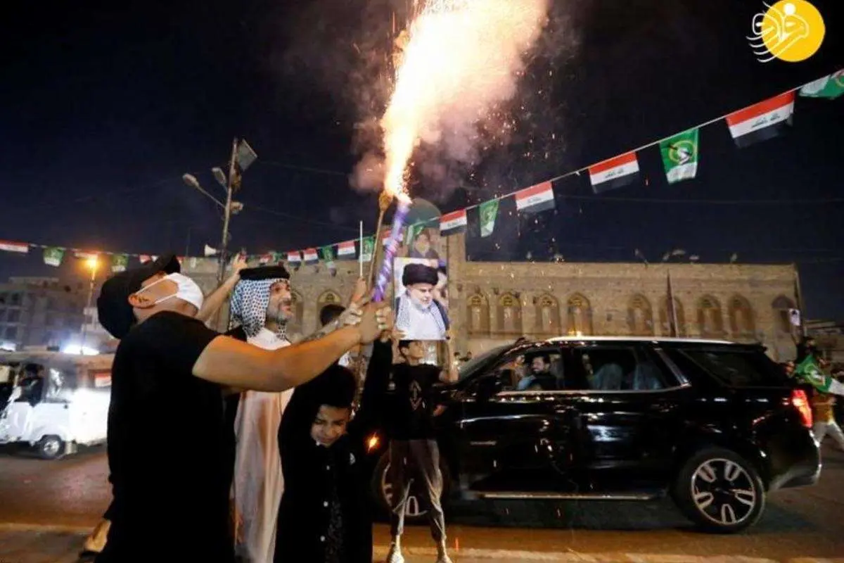 (ویدئو) جشن و شادمانی هواداران مقتدی صدر