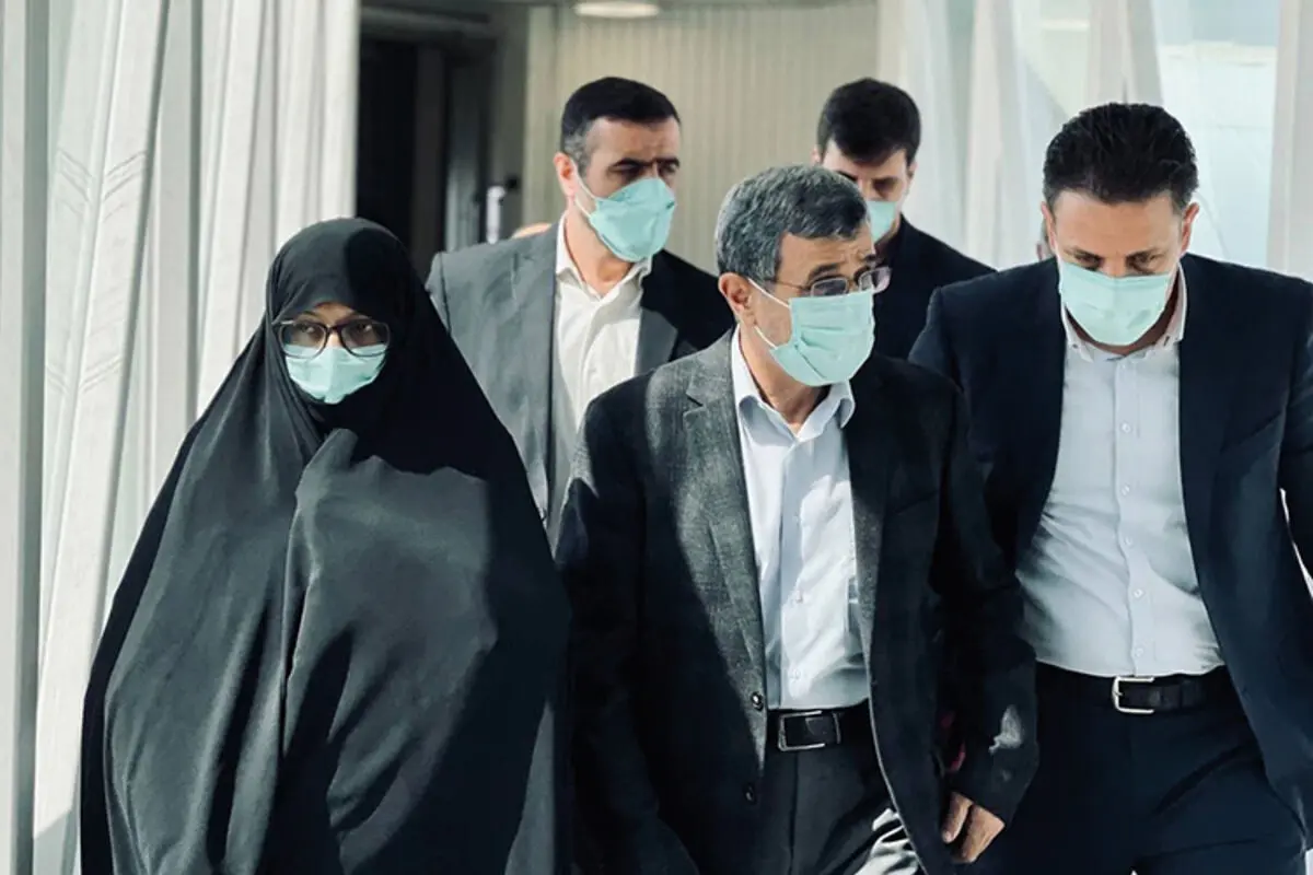 (تصاویر) احمدی‌نژاد و همسرش در دبی