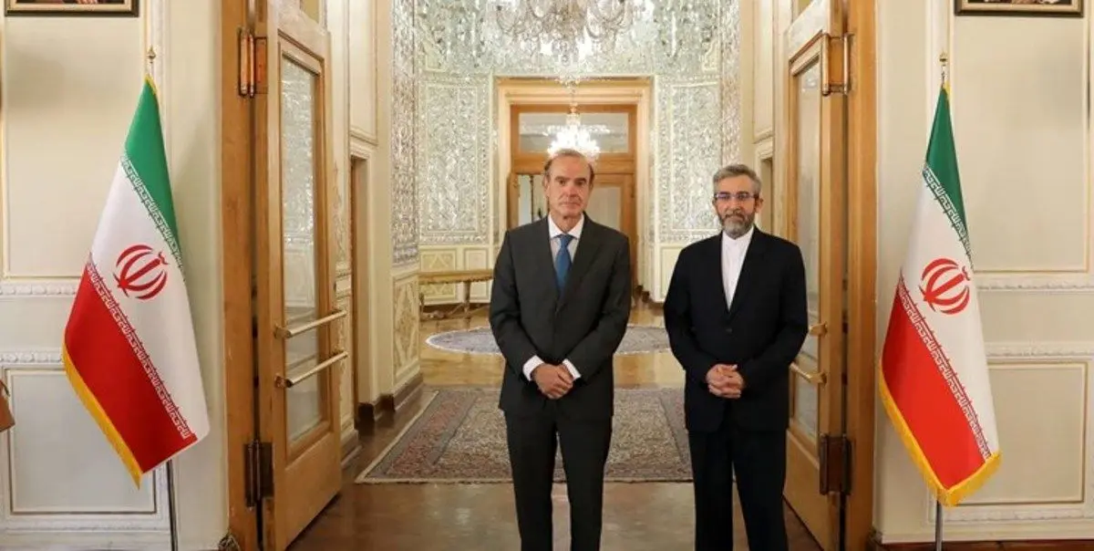 (تصاویر) دیدار و گفت‌وگوی «انریکه مورا» با علی باقری در تهران