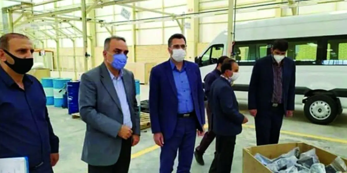 وزیر صمت از کارخانه «آرین پارس موتور» بازدید کرد