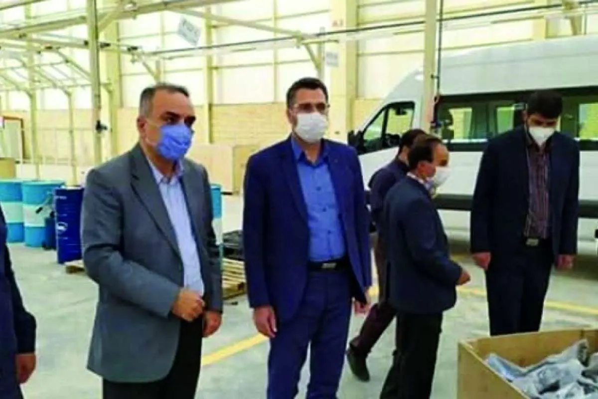 وزیر صمت از کارخانه «آرین پارس موتور» بازدید کرد