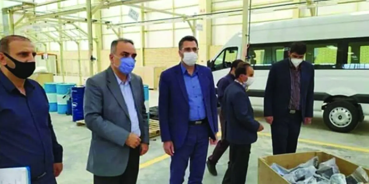 وزیر صمت از کارخانه «آرین پارس موتور» بازدید کرد