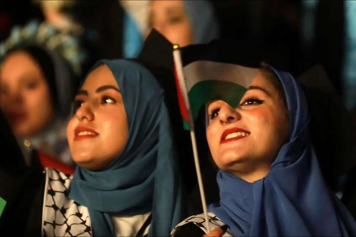 (تصاویر) جشن فارغ التحصیلی دانشجویان غزه