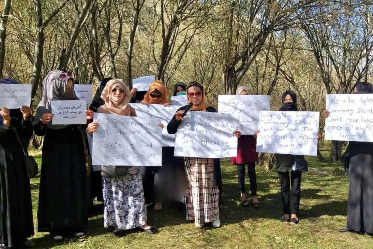 (ویدئو) تجمع زنان پنجشیر علیه طالبان