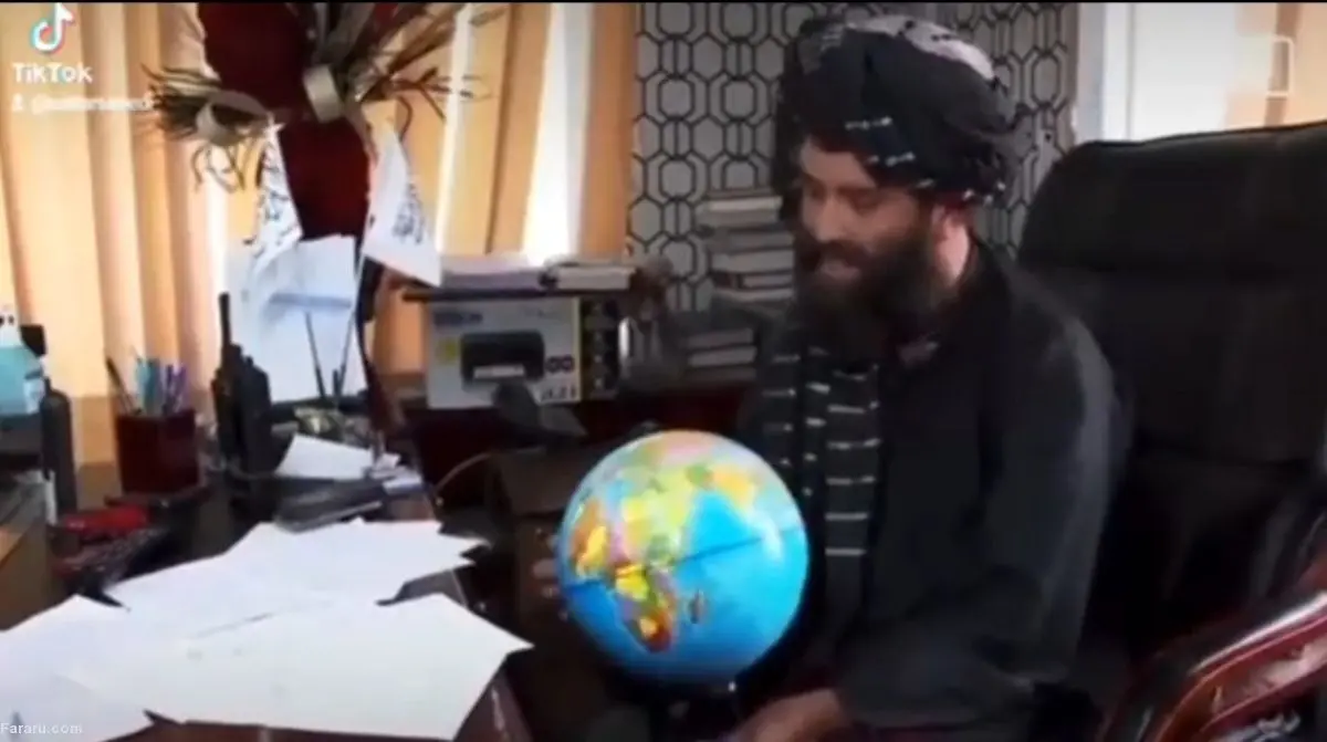 (ویدئو) ناتوانی مقام طالبان در پیدا کردن افغانستان از روی نقشه