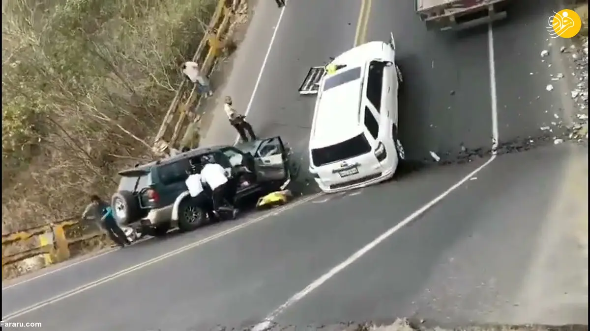 (ویدئو) نصف شدن پل حادثه آفرید!
