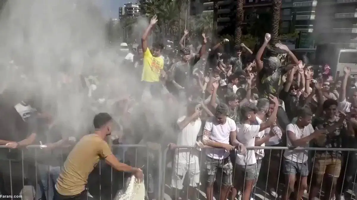 (ویدئو) جشنواره رنگ لبنان رنگ باخت!