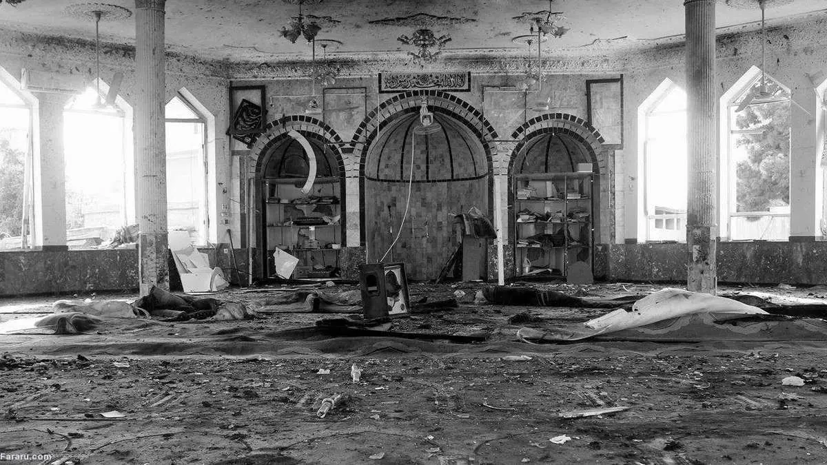 (ویدئو) لحظه انفجاری انتحاری در مسجد فاطمیه قندهار