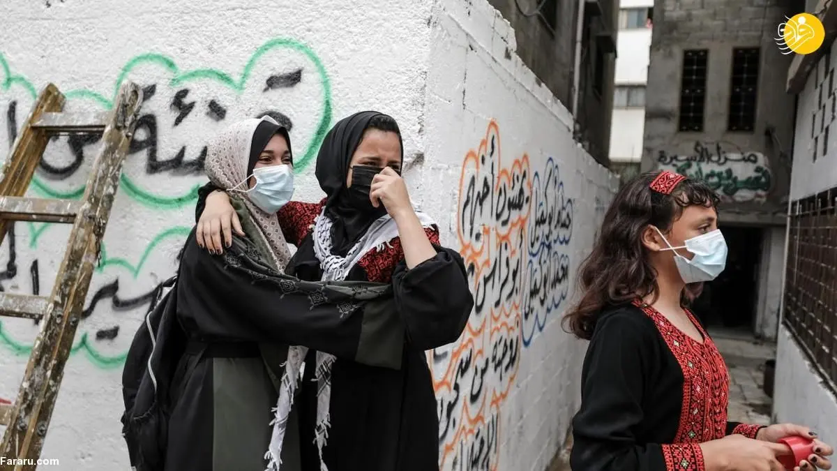(تصاویر) جشن آزادی مادر فلسطینی از زندان