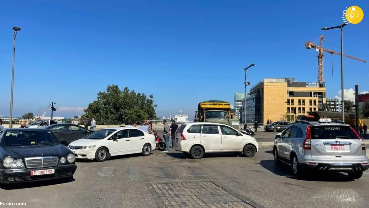 (تصاویر) اعتراض به افزایش قیمت بنزین در لبنان