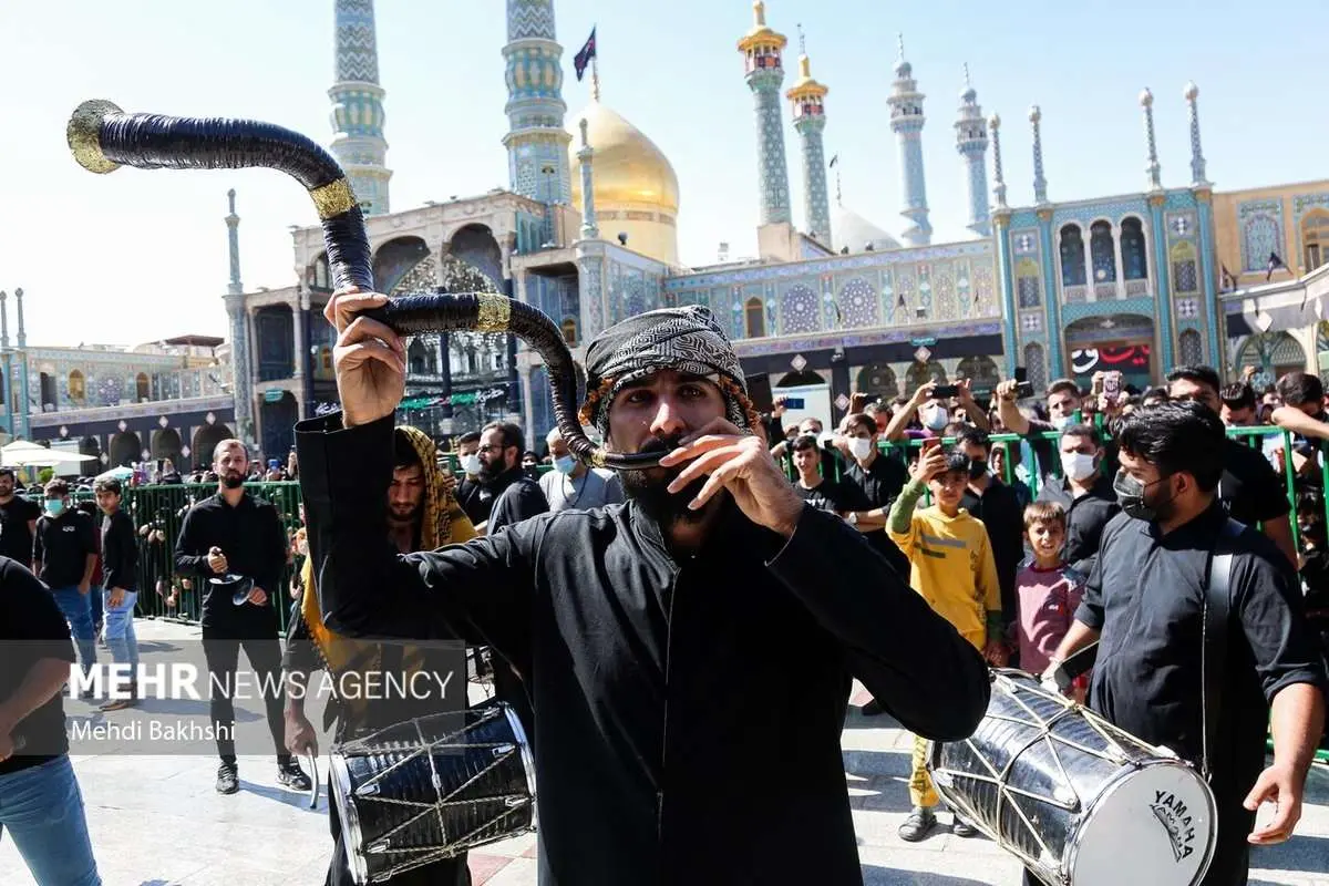 (تصاویر) آیین عزاداری ۲۸ صفر در قم و مشهد