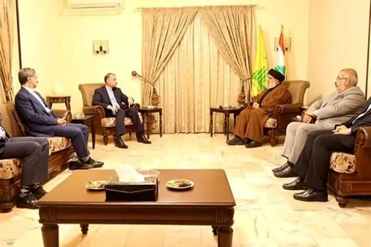دیدار امیر عبداللهیان با سید حسن نصرالله در بیروت