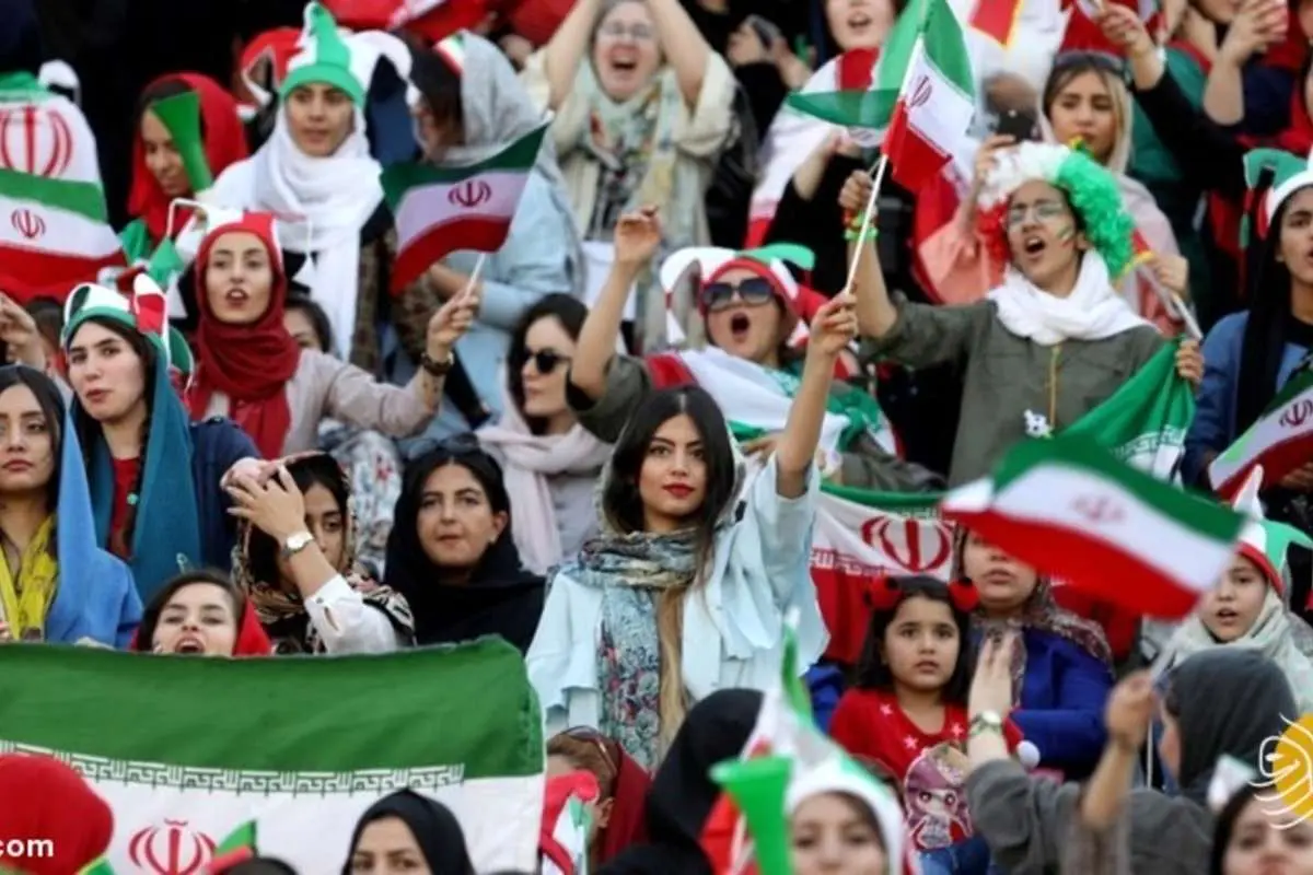 تعداد عجیب تماشاگران زن ایرانی در دیدار برابر کره جنوبی