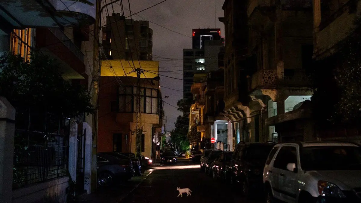 لبنان در تاریکی مطلق فرو رفت