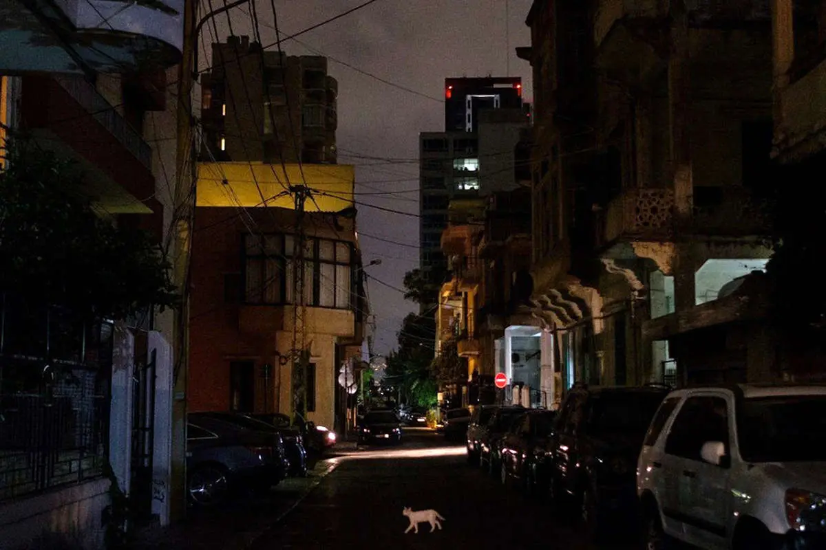 لبنان در تاریکی مطلق فرو رفت