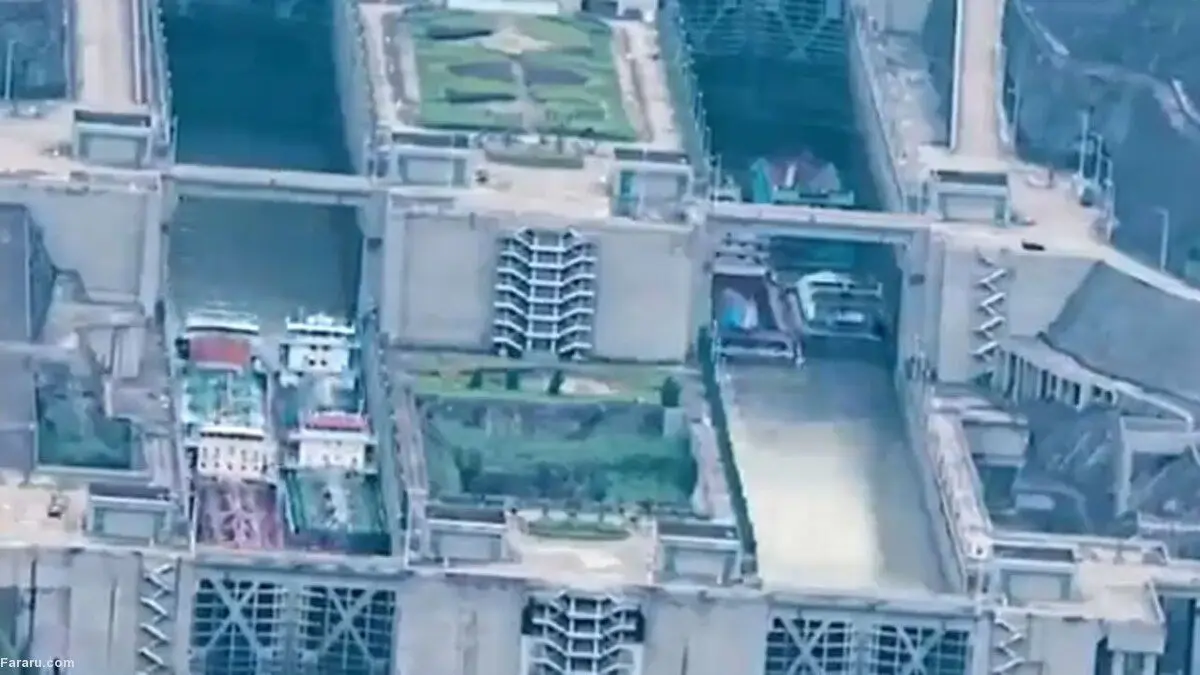 (ویدئو) آسانسور دریایی برای حمل و نقل قایق‌ها
