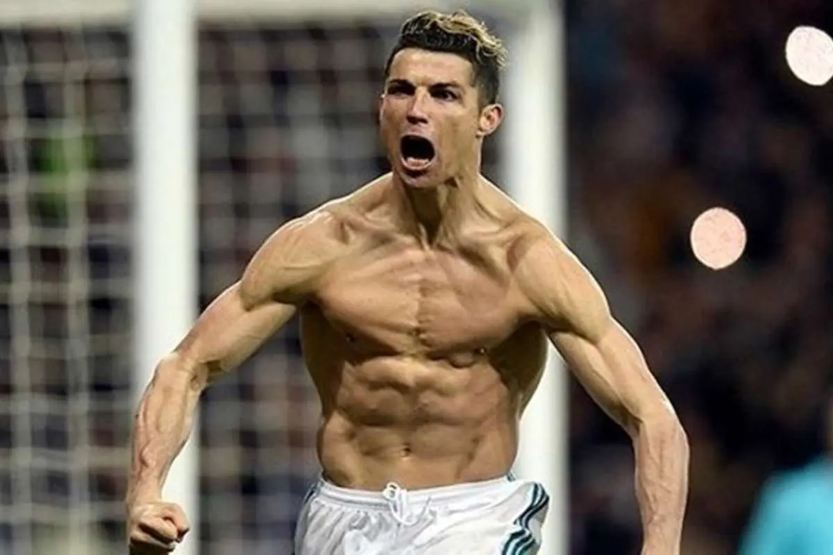 (تصویر) عضلات رونالدو مسخره شد!