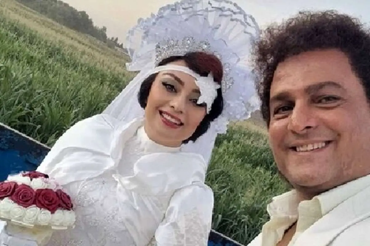 (عکس) یکتا ناصر در لباس عروس، پشت نیسان آبی