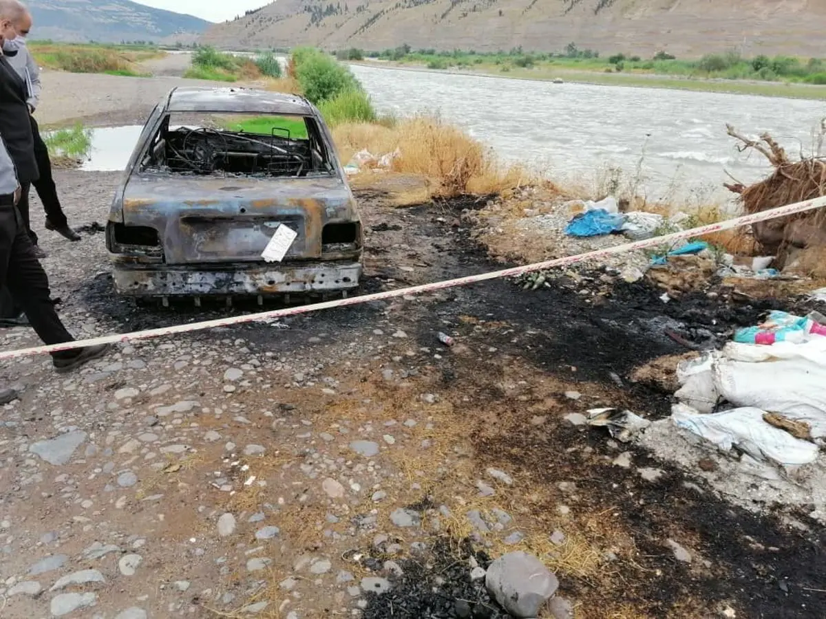 پیدا شدن ۲ جسد در خودروی سوخته!