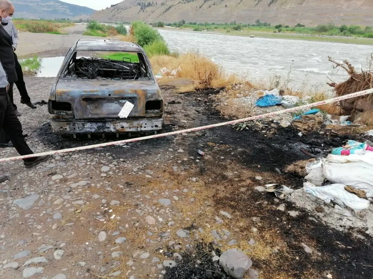 پیدا شدن ۲ جسد در خودروی سوخته!