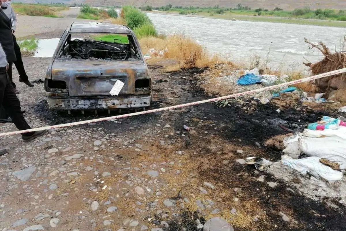 پیدا شدن ۲ جسد در خودروی سوخته!