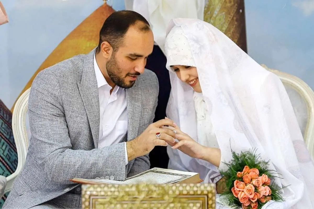 (تصاویر) مراسم عقد زوج‌های جوان در حرم حضرت عبدالعظیم