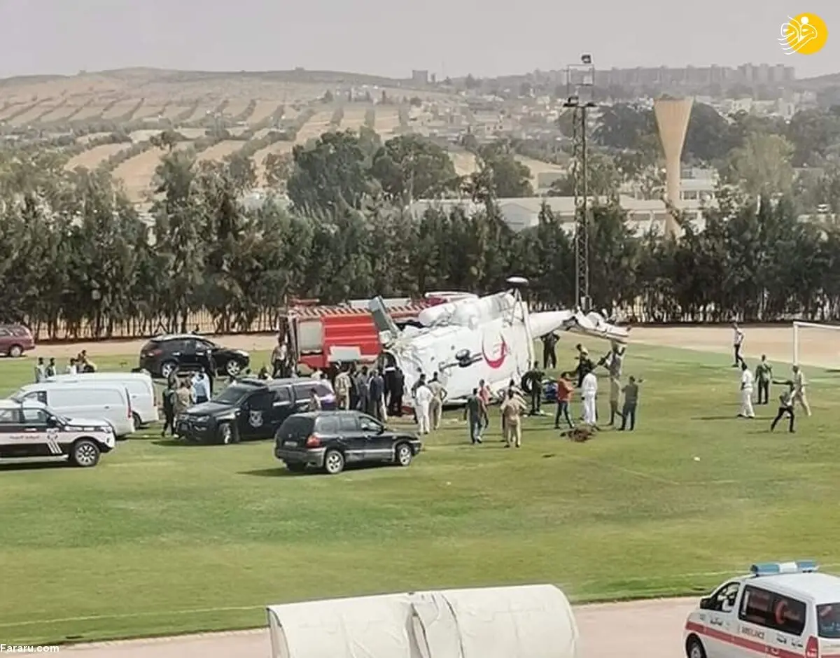 (ویدئو) سقوط بالگرد حامل پول