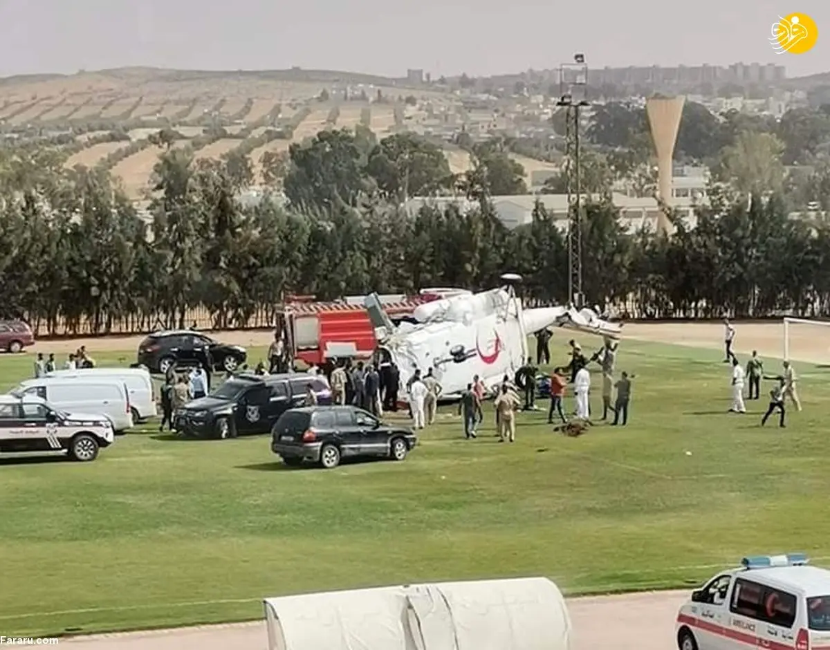 (ویدئو) سقوط بالگرد حامل پول