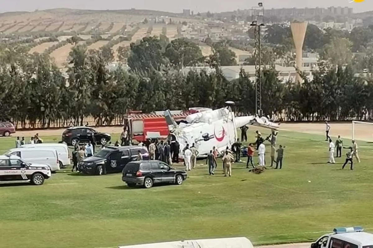 (ویدئو) سقوط بالگرد حامل پول