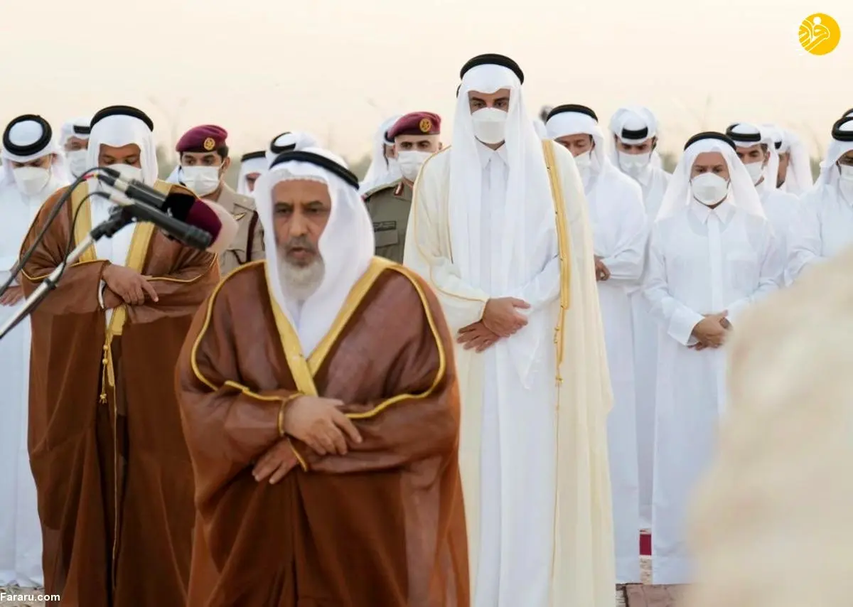 (ویدئو) اقامه نماز باران با حضور امیر قطر