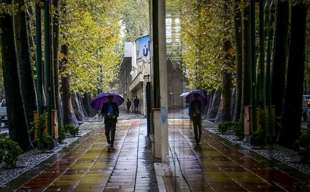 (تصاویر) باران پاییزی پایتخت