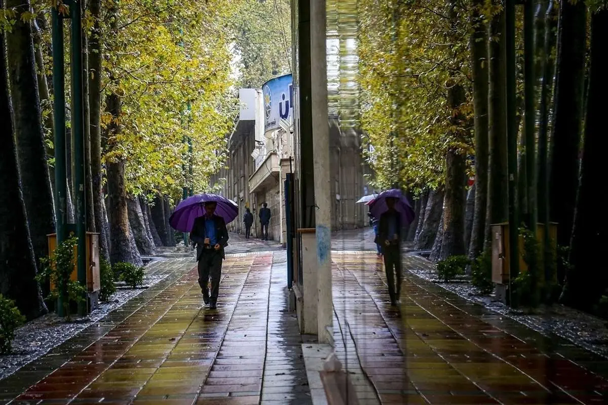 (تصاویر) باران پاییزی پایتخت