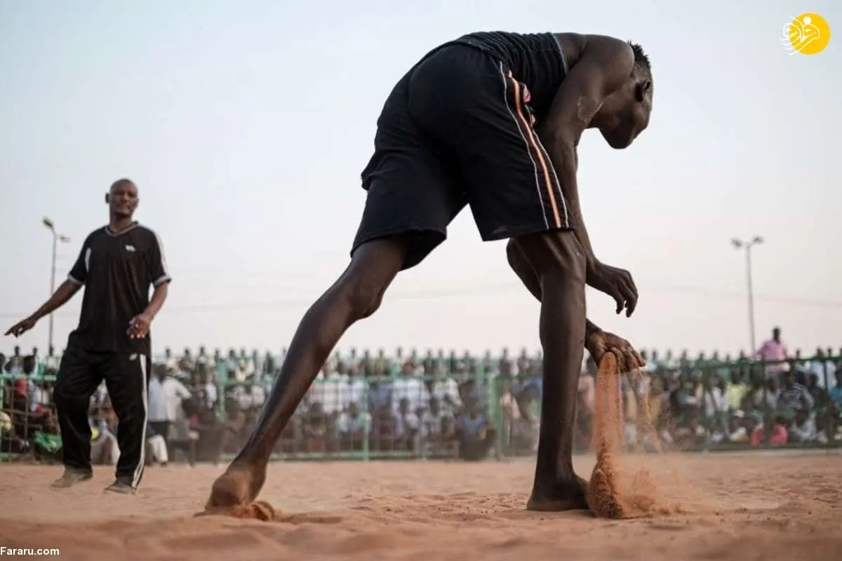 (تصاویر) کشتی سودانی محبوبتر از فوتبال!