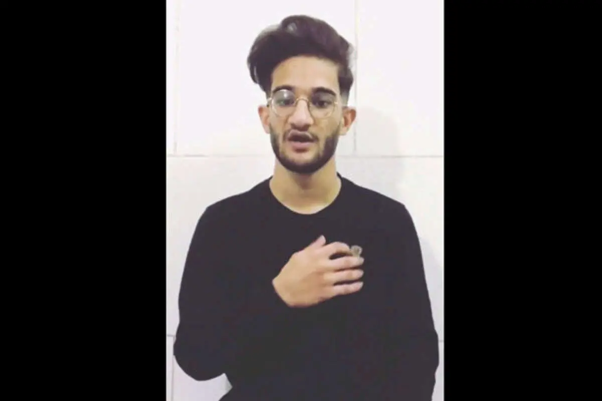 (ویدئو) عذرخواهی مداح جوانی که گوشواره به گوش، مداحی میکرد