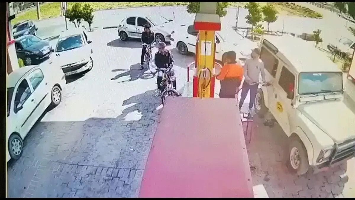 (ویدئو) حادثه دلخراش در پمپ بنزین کمربندی شیراز