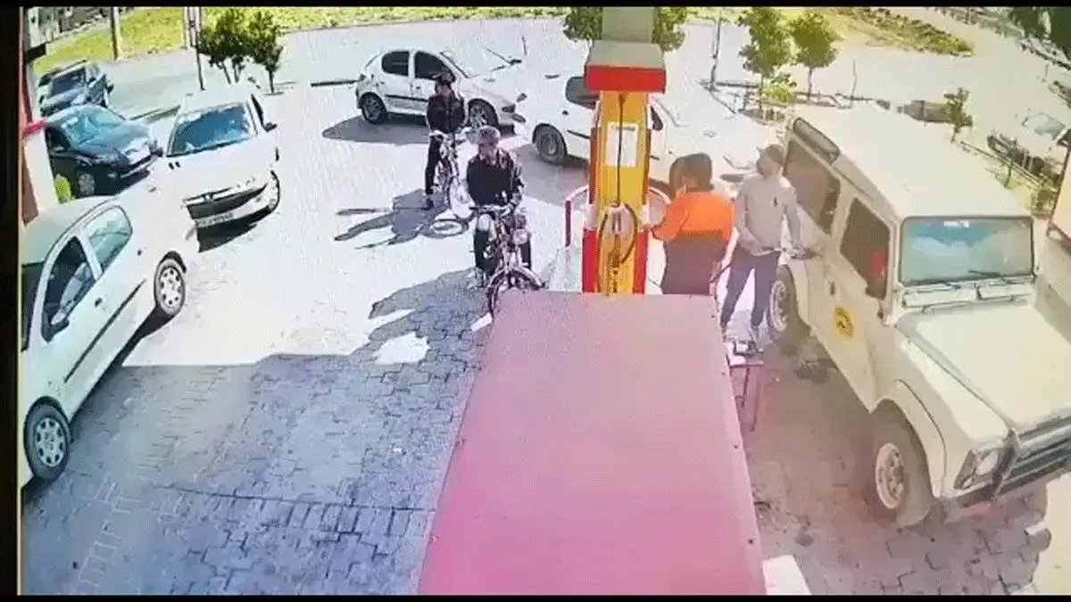 (ویدئو) حادثه دلخراش در پمپ بنزین کمربندی شیراز