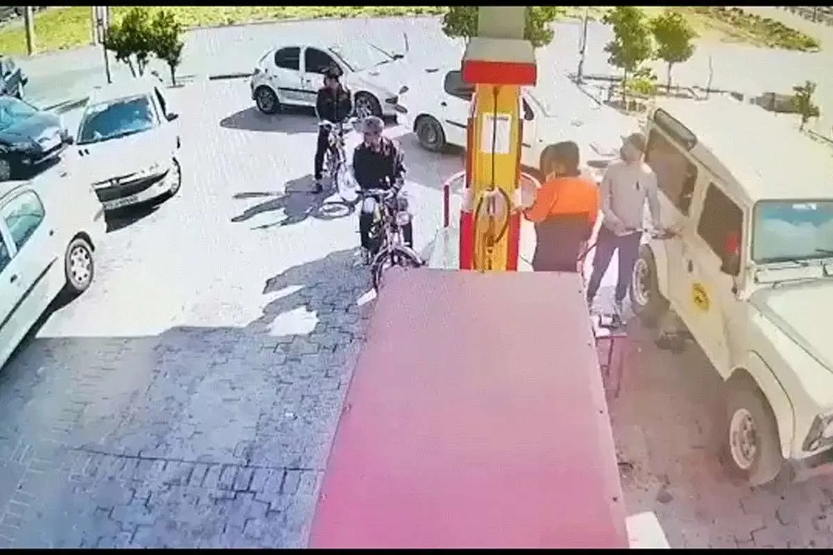 (ویدئو) حادثه دلخراش در پمپ بنزین کمربندی شیراز