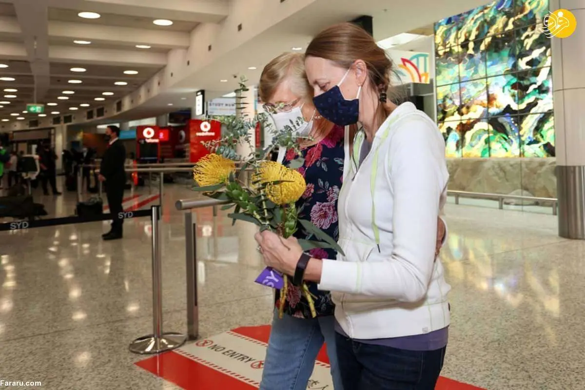 (تصاویر) صحنههای احساسی در فرودگاه سیدنی