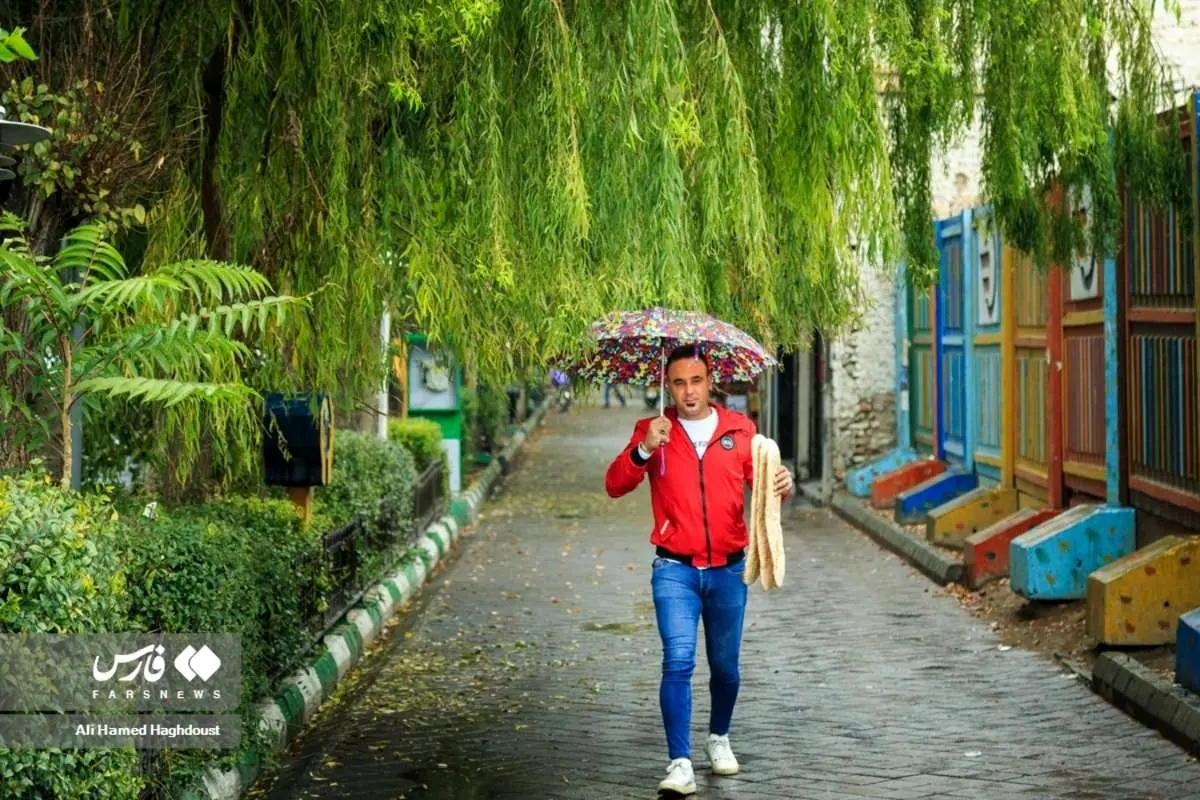 (تصاویر) باران پاییزی تبریز