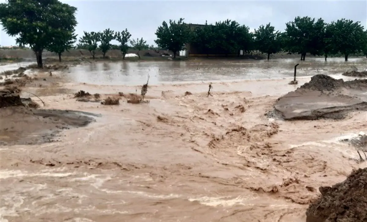 (ویدئو) سیلاب شدید در مهاباد یک نفر را با خود برد