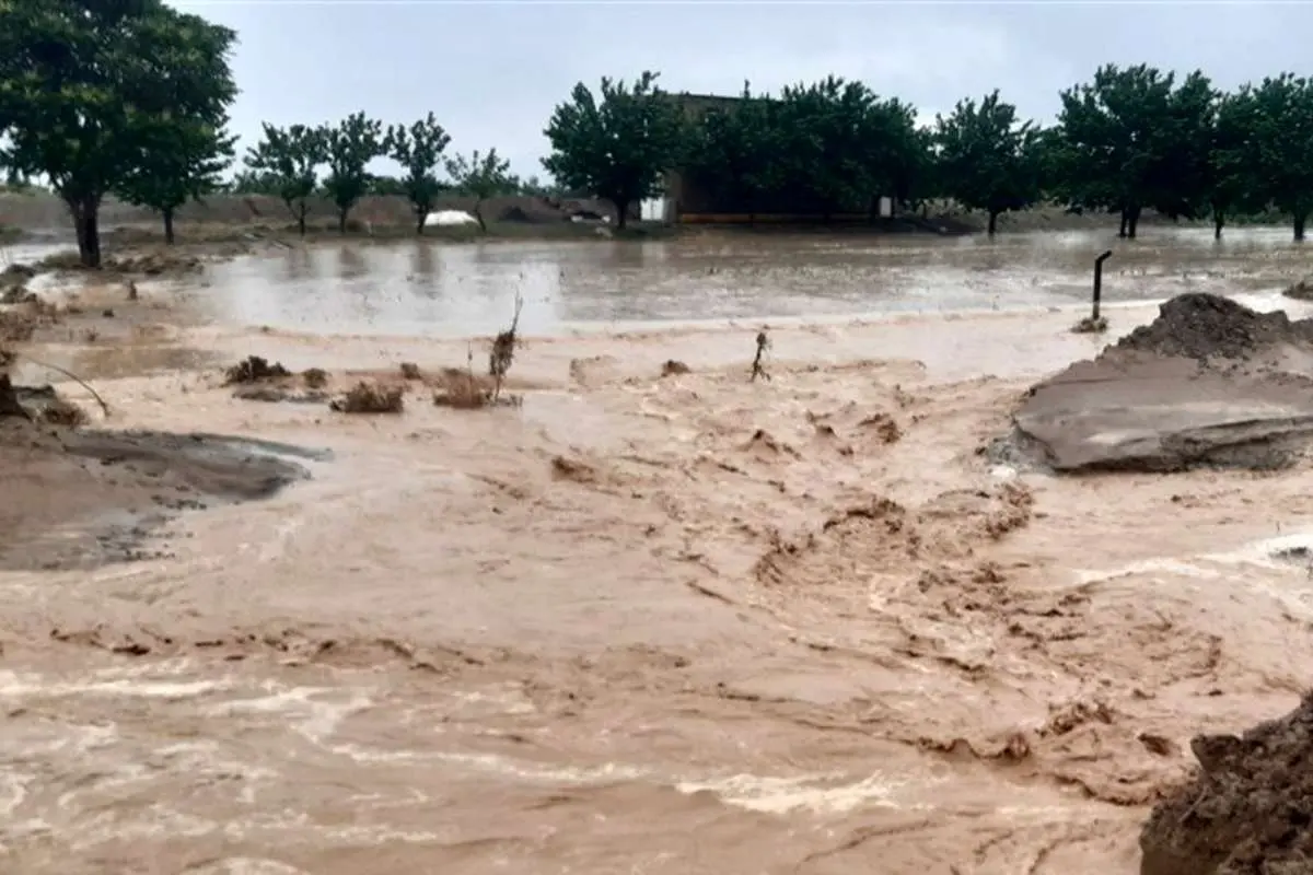 (ویدئو) سیلاب شدید در مهاباد یک نفر را با خود برد